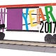 MTH - RailKing 30-74844 O Gauge RailKing Boxcar Happy New Year 2017