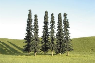 BACHMANN CONIFER TREES - 6 PACK - 5"-6"