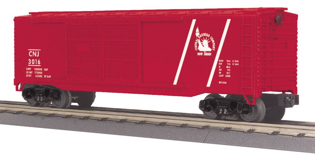 MTH - RailKing Jersey Central 40' Double Door Box Car