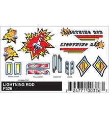 326	 - 	PINECAR DECAL LIGHTNING ROD