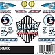 PINECAR 325	 - 	PINECAR DECALS SILVER SHARK