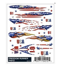 PINECAR 9724012	 - 	DECALS FREEDOM RUNNER