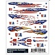 PINECAR 9724012	 - 	DECALS FREEDOM RUNNER
