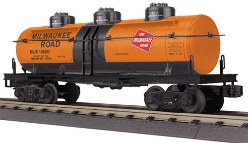 MTH - RailKing 3073399	 - 	TANK CAR 3 DOME MILWAUKEE RD