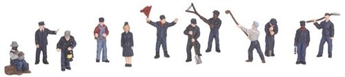MTH - RailKing 3011055	 - 	RAILROAD EMPLOYEES 12 PCS