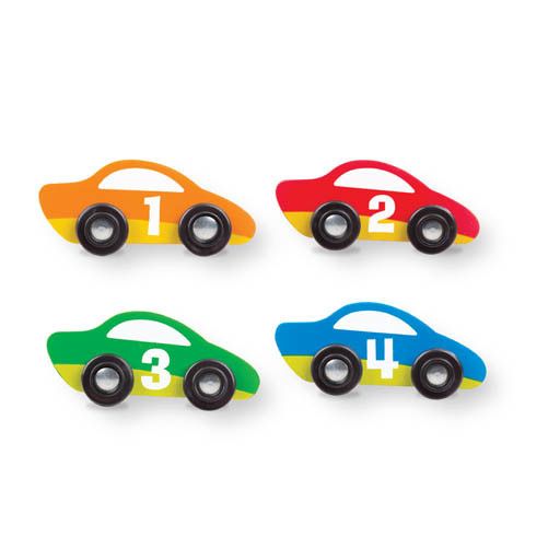 Melissa & Doug ROUND THE SPEEDWAY RACE TRACK RUG & CAR SET