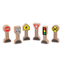 Melissa & Doug WOODEN TRAFFIC SIGNS