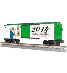 MTH - RailKing 3074726	 - 	BOX CAR NEW YEARS 2014