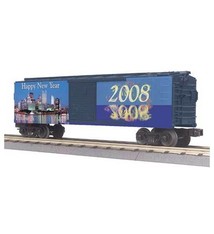 MTH - RailKing 3074461	 - 	BOX CAR NEWS YEAR 2008