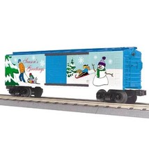 MTH - RailKing 3074725	 - 	BOX CAR SEASONS GREETING