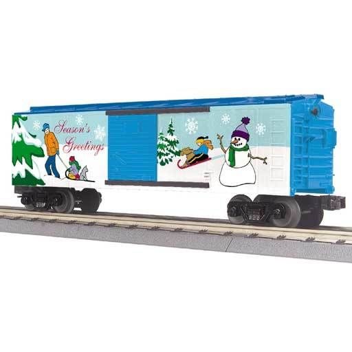 MTH - RailKing 3074725	 - 	BOX CAR SEASONS GREETING