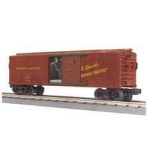MTH - RailKing 3079187	 - 	BOX CAR W/SIGNAL MAN UP