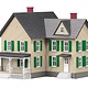 MTH - RailKing 3090332	 - 	Farm House CREAM/GREEN