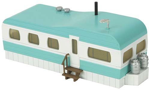 MTH - RailKing 3090108	 - 	TURQUOISE&WH MOBILE HOME