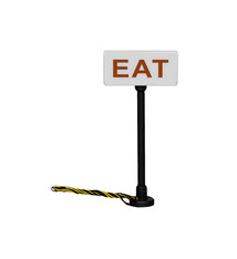 HO Eats sign