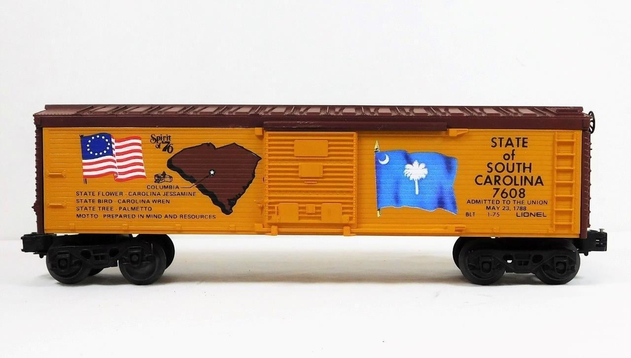Lionel #6-7608 South Carolina Bicentennial Box Car w/Box, Used-As Is