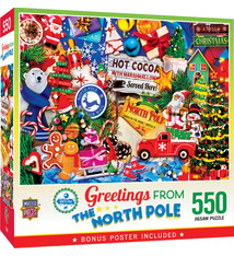 Masterpiece Holiday - Greetings From The North Pole 550pc Puzzle