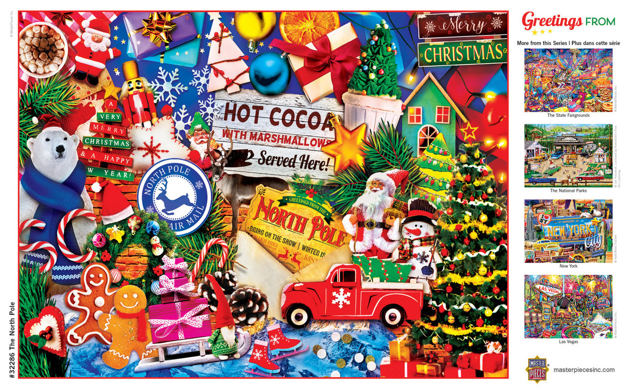 Masterpiece Holiday - Greetings From The North Pole 550pc Puzzle
