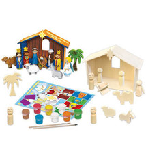 Works of Ahhh Holiday Wood Paint Kit - Nativity