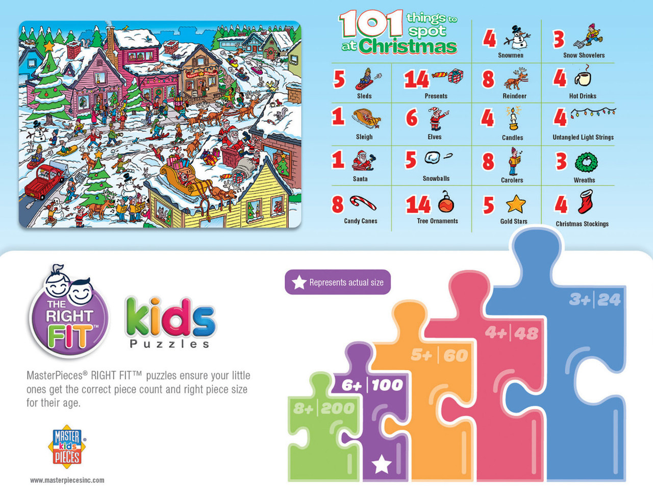Masterpiece 101 Things to Spot - At Christmas 101pc Puzzle