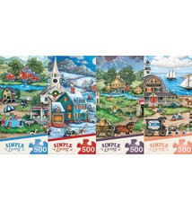 Masterpiece Simple Living - Puzzle Assortment 500pc Puzzles