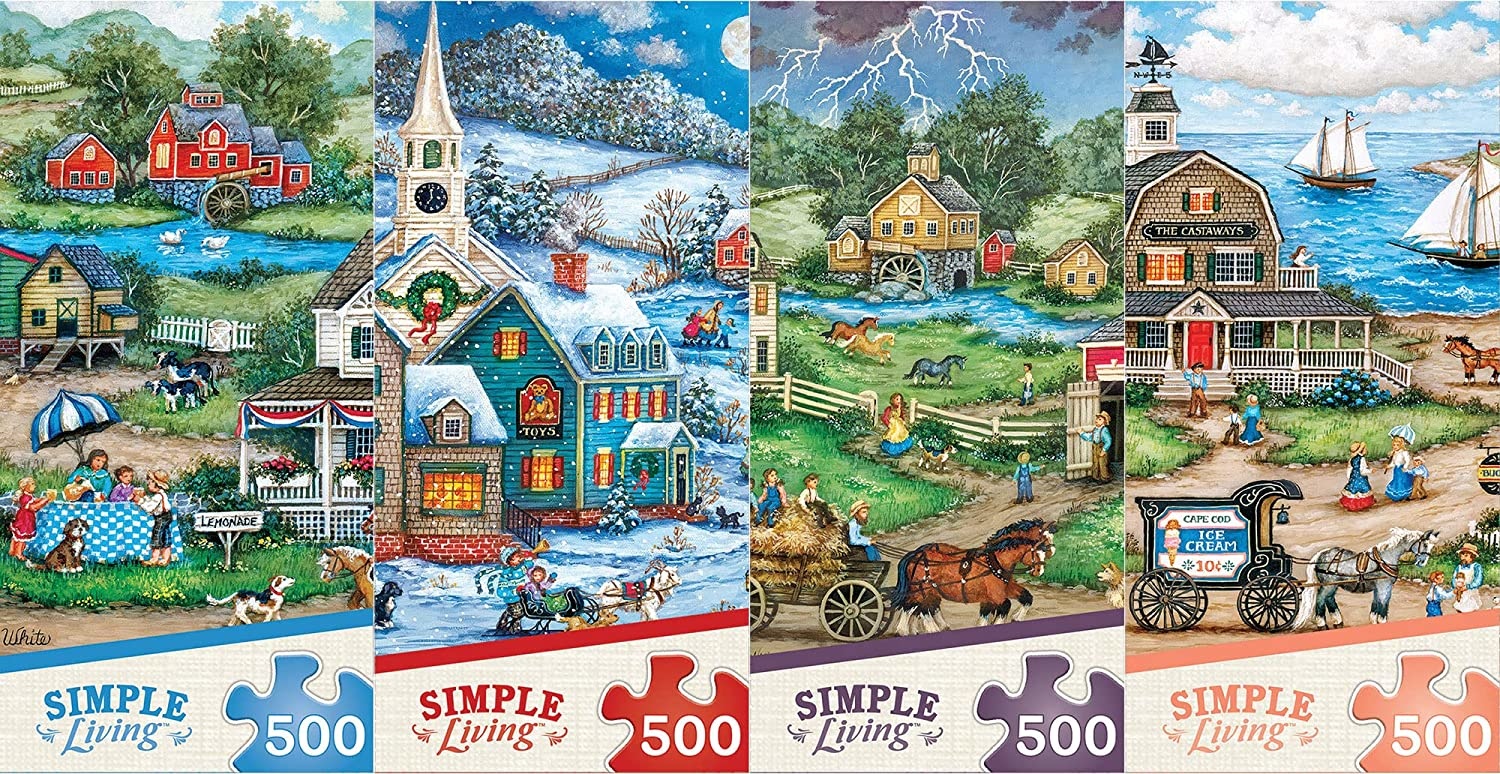 Masterpiece Simple Living - Puzzle Assortment 500pc Puzzles