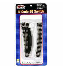 ATLAS N Code 80 Manual Left-Hand Switch