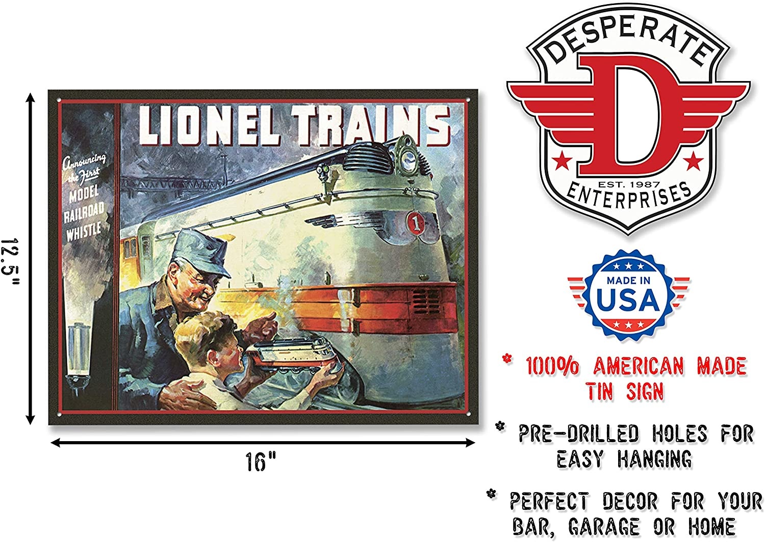 Desperate Enterprises Lionel Sign, 1935 Cover