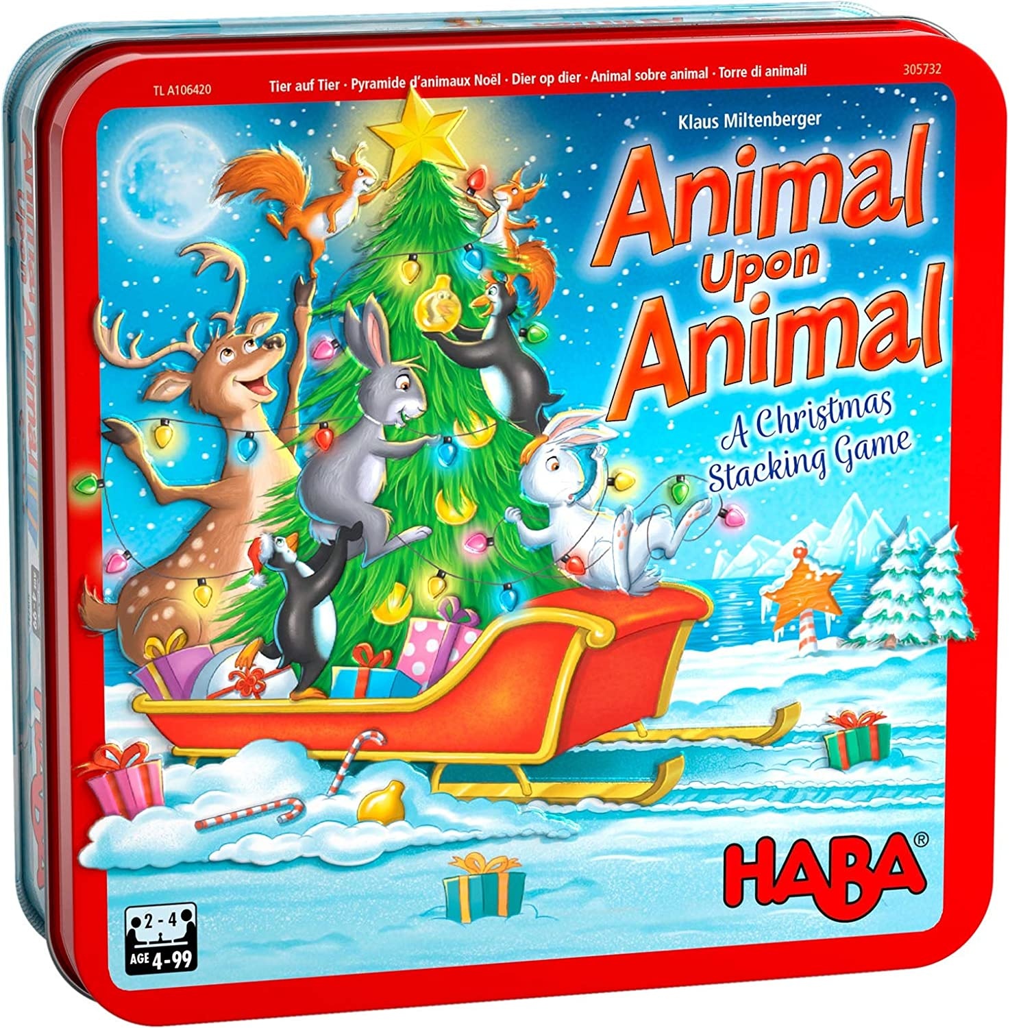 Haba Animal Upon Animal, A Christmas Stacking Game