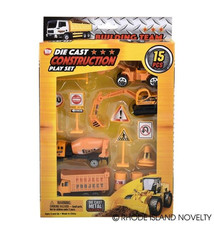 The Toy Network 15 Piece Die Cast Construction Vehicle Set
