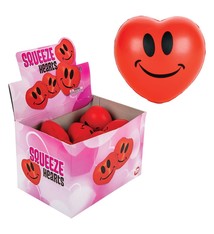 The Toy Network 3" Smiley Face Squeeze Heart