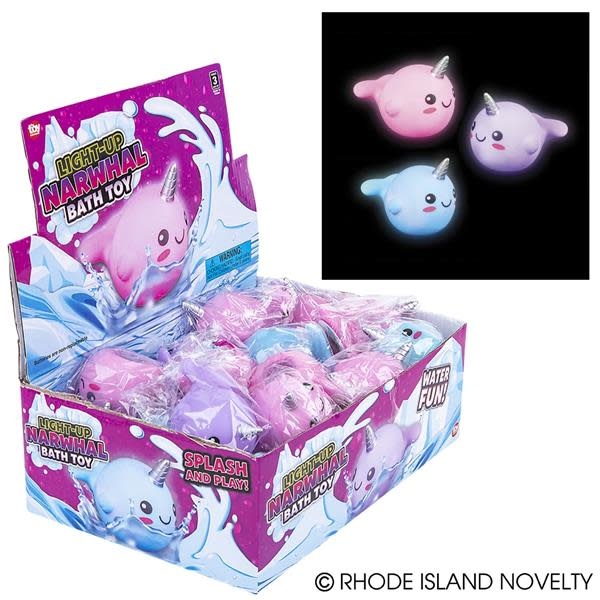 The Toy Network Light up Narwhal Bath Toy