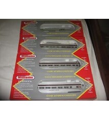 Williams by Bachmann Williams #LL-1019 Boston & Maine 60' Luxury Liner 4-Car Set