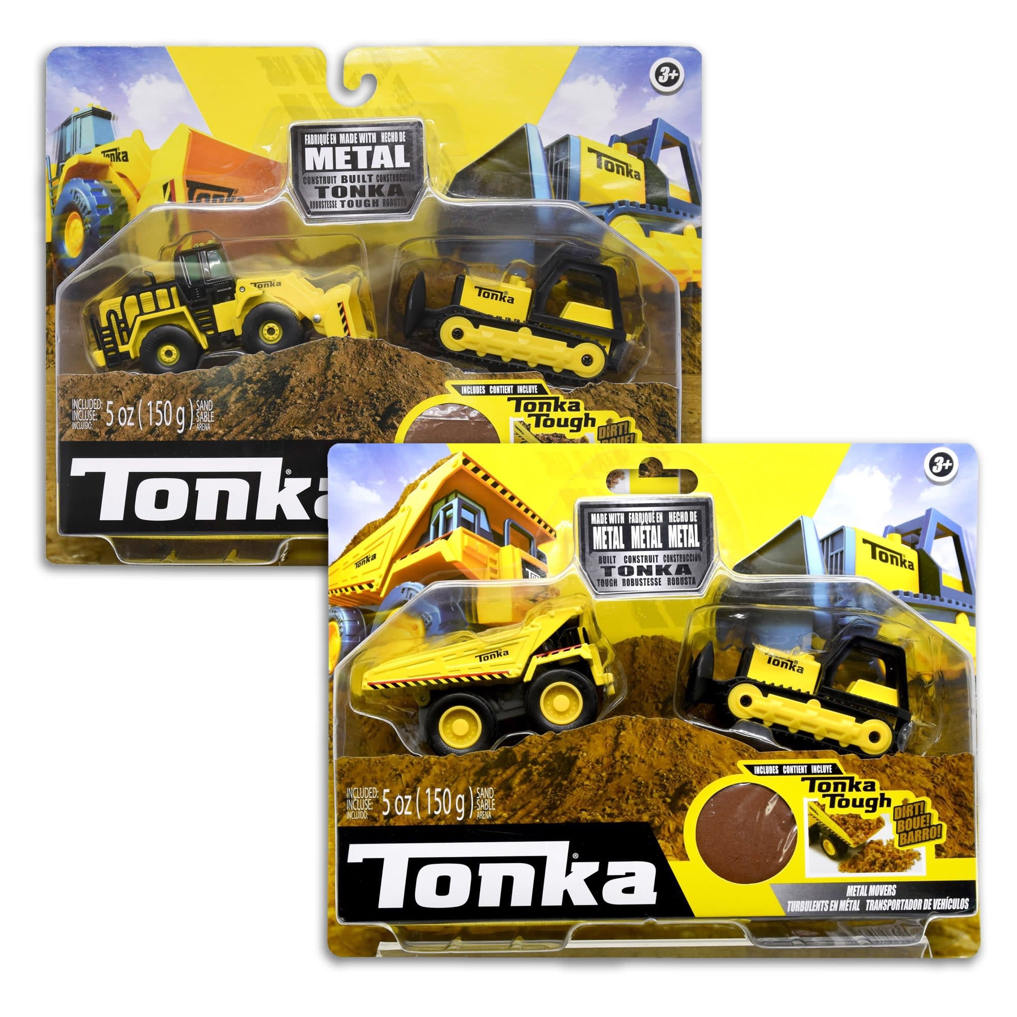 Tonka Tonka - Metal Movers Combo Pack - Mighty Dump Truck & Bulldozer