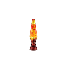 Schylling Lava Original Lamp - 14.5" Erupting Crater - Yellow Wax and Red Liquid