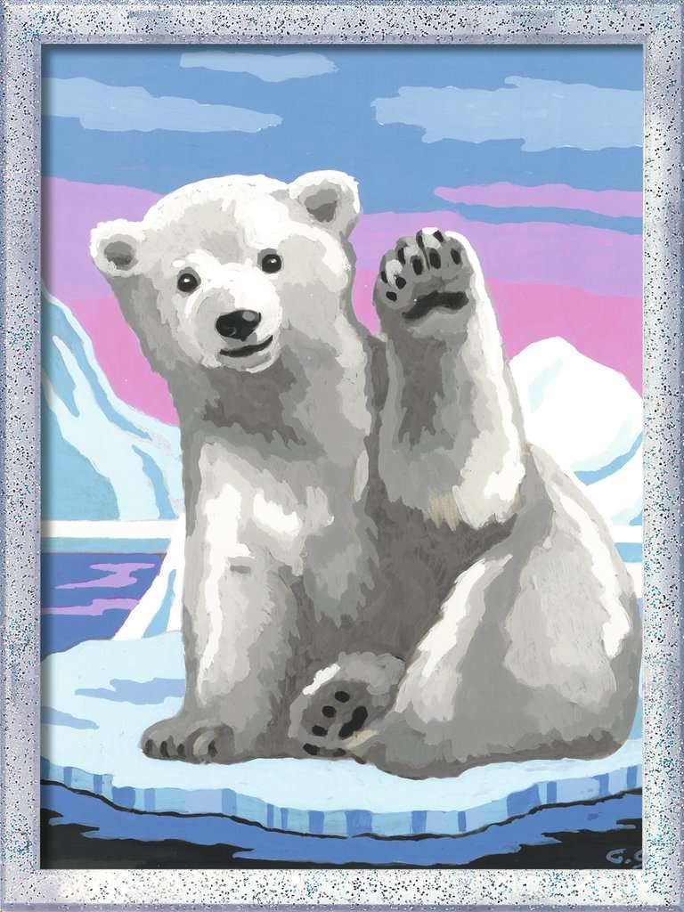 ravensberger Pawsome Polar Bear w/Glitter   7x10