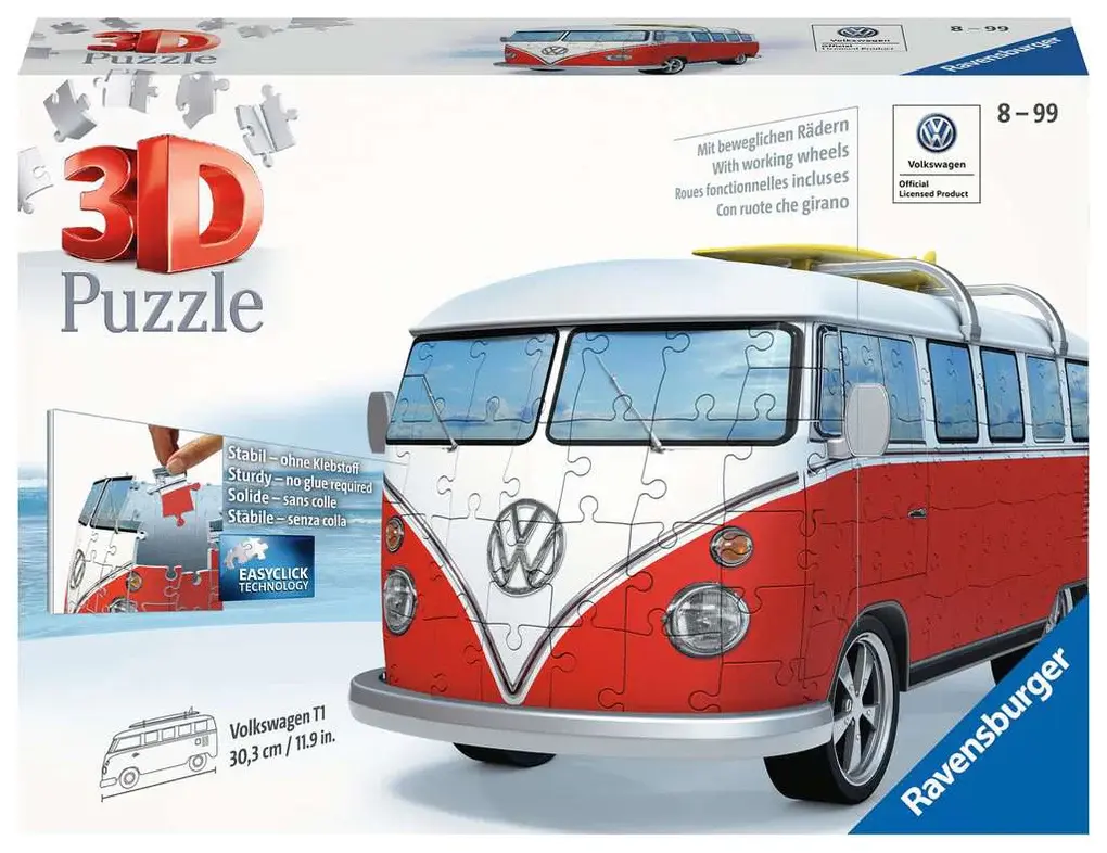 ravensberger VW Bus T1 3D 162 pc Puzzle