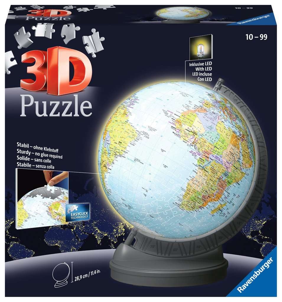 ravensberger Globe With Light 3D Puzzle