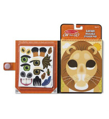 Make-a-Face Safari Reusable Sticker Pad