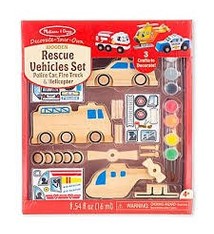 Melissa & Doug Rescue Vehicles Created by Me!