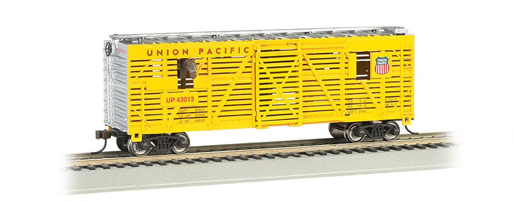 BACHMANN 19701 Bachmann HO Union Pacific Animated Stock Car W/Horse