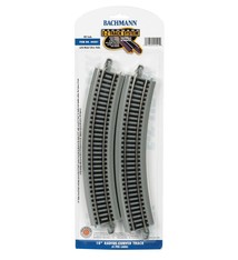 BACHMANN 44501 Bachman 18 inch radius curve track ( 4 per pack)