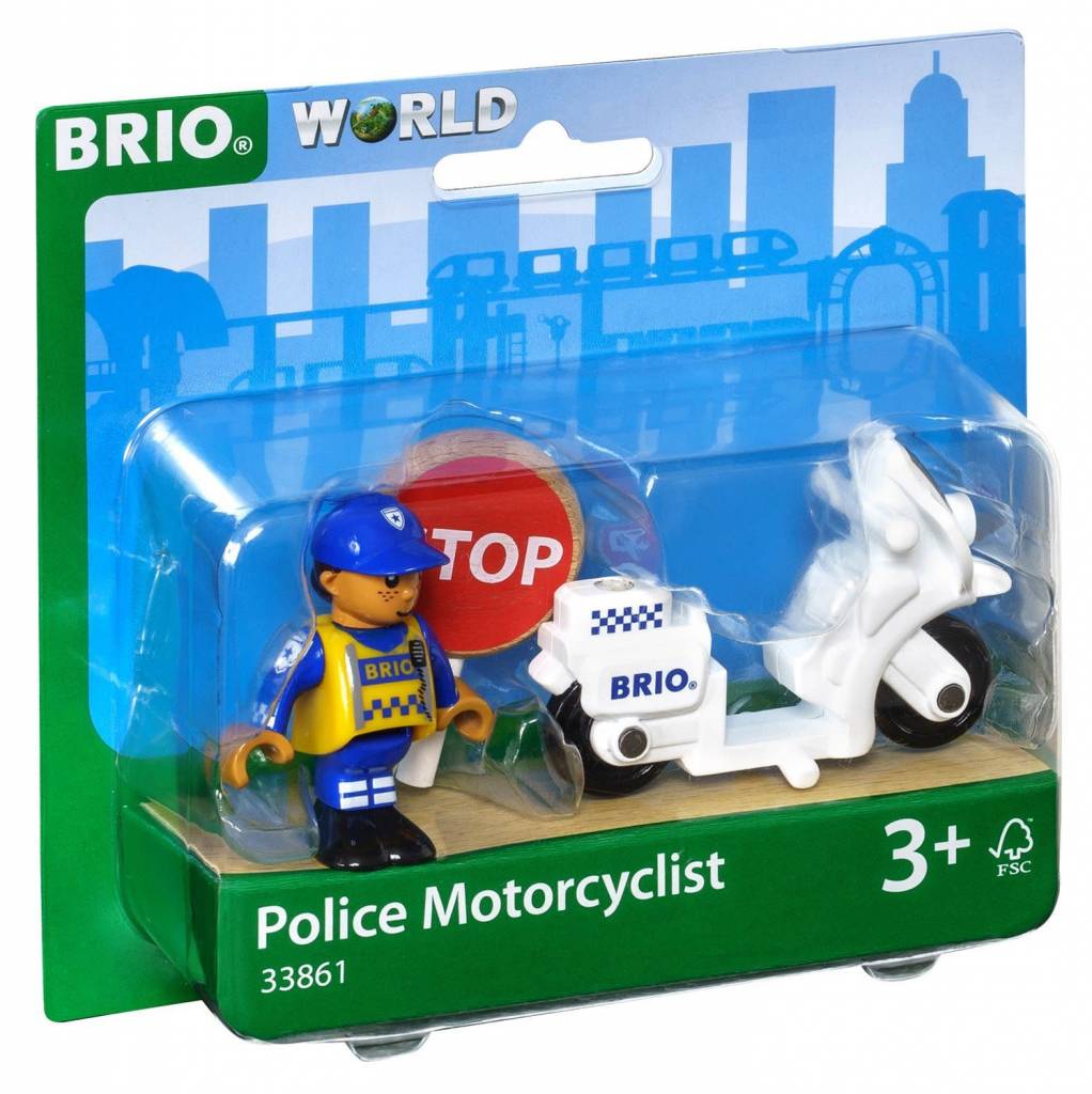 BRIO Police Motorcyclist