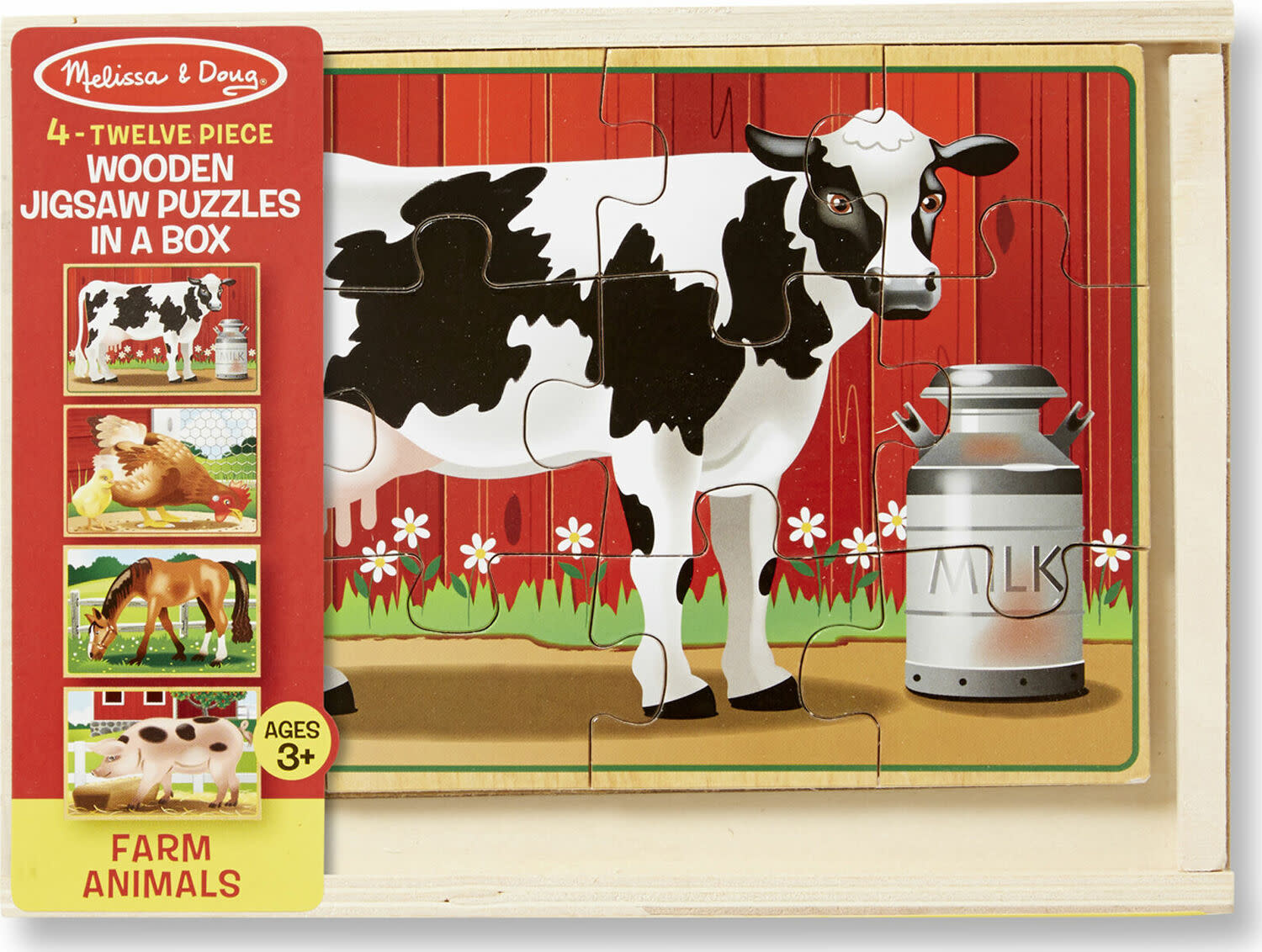 Melissa & Doug Farm Animals Puzzles in a Box