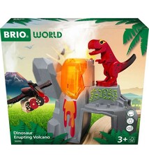BRIO Dinosaur Erupting Volcano