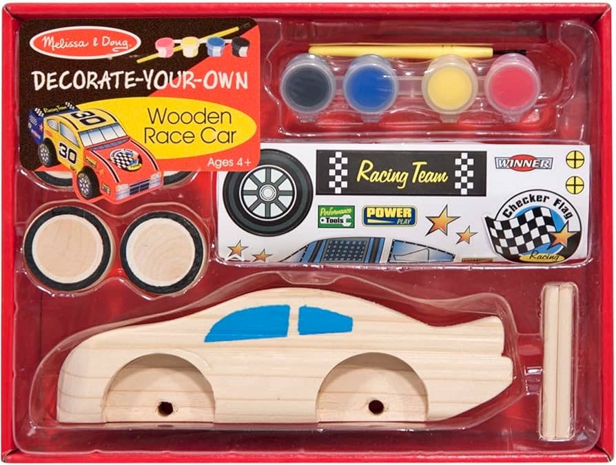 Melissa & Doug Wooden Race Car - DYO