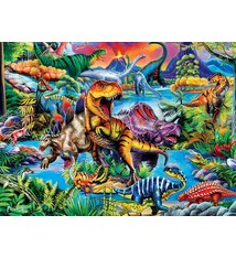 Masterpiece Glow in the Dark - Dinosaurs 100pc Puzzle