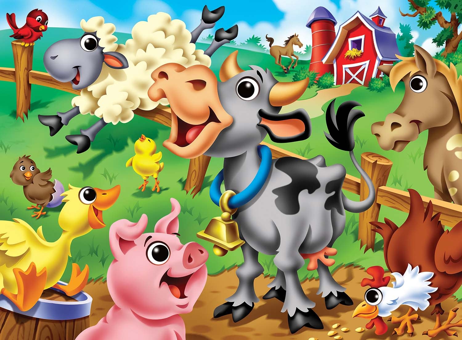 Masterpiece Googly Eyes - Farm Animals 48pc Puzzle