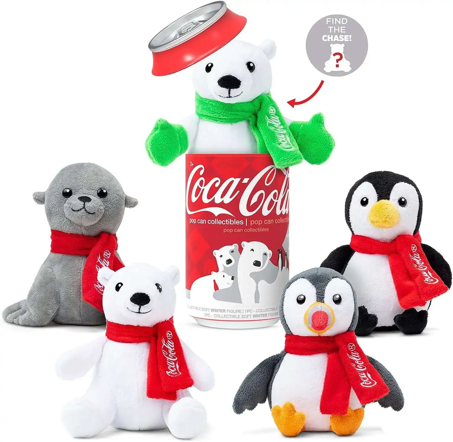 Schylling Coca Cola Pop cans Plush