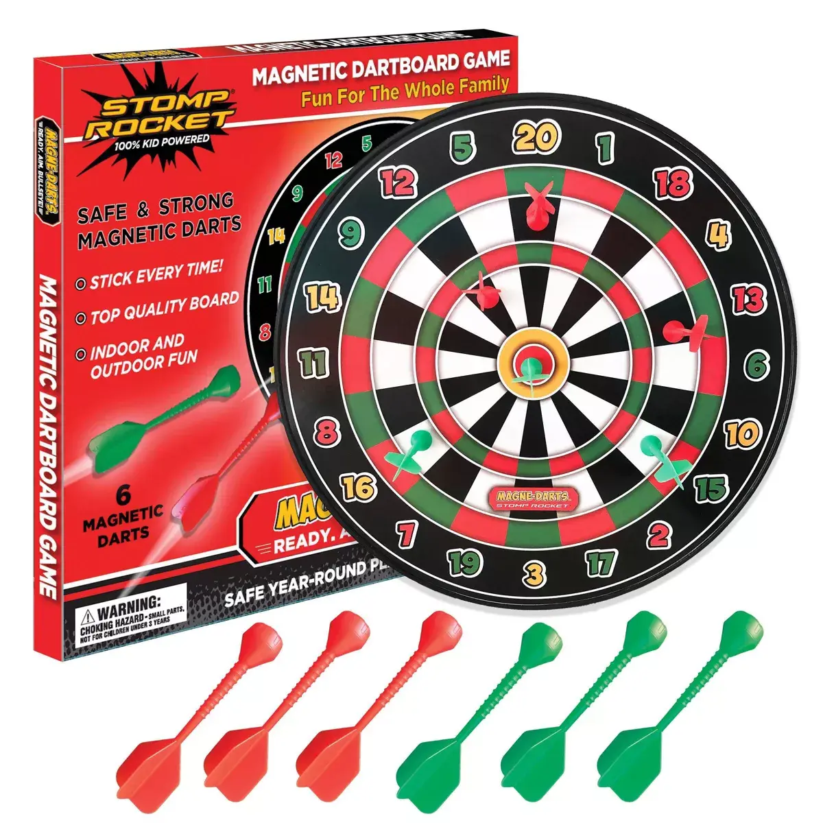 Stomp Rocket Stomp Rocket Magnetic Dartboard Game